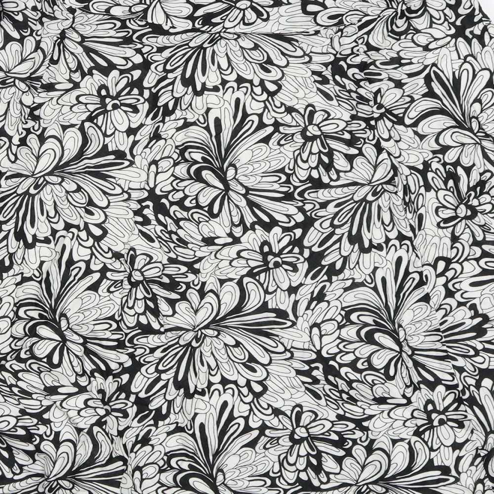Mexx Womens Black Floral  A-Line Skirt Size 12