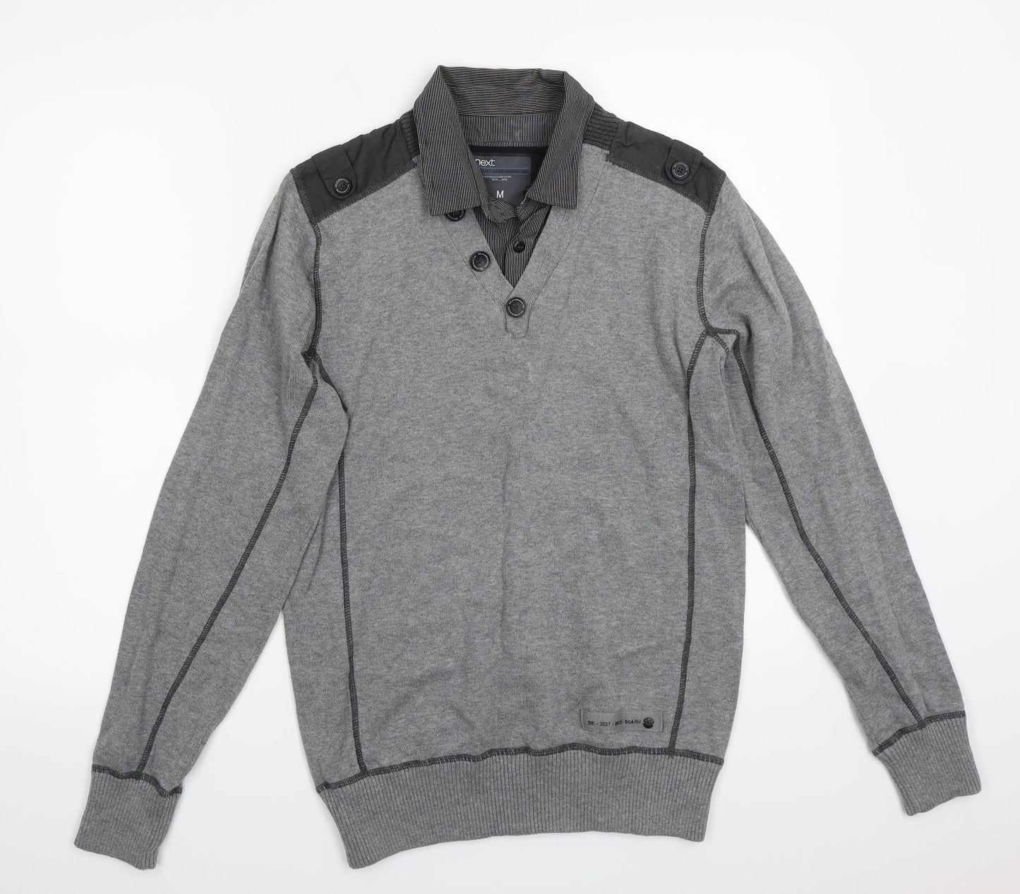 NEXT Mens Grey   Pullover Jumper Size M