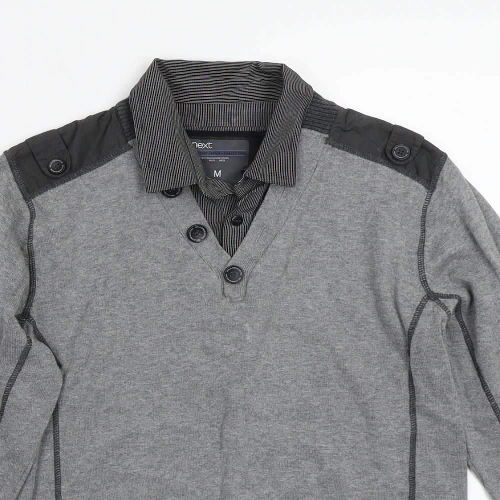NEXT Mens Grey   Pullover Jumper Size M