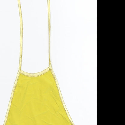 Boohoo Womens Gold   Cropped Tank Size 8