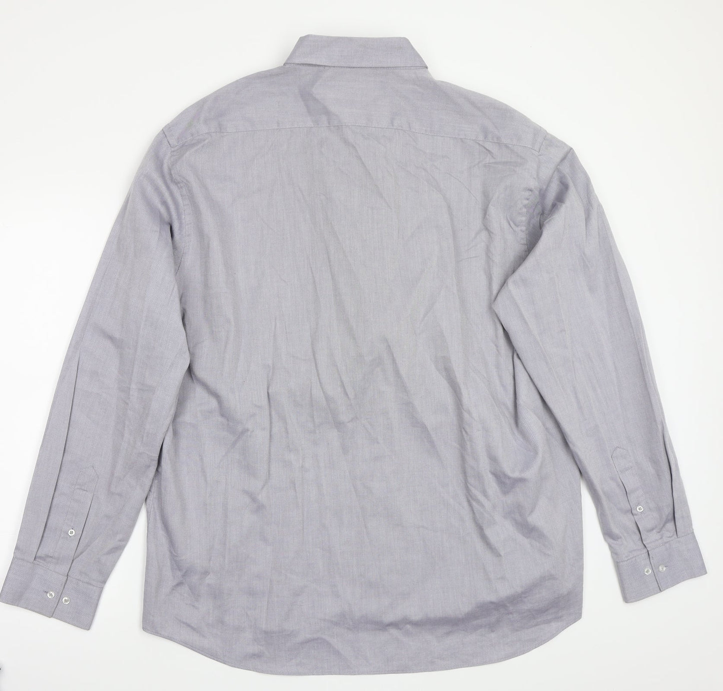 T&W Mens Grey    Button-Up Size 18