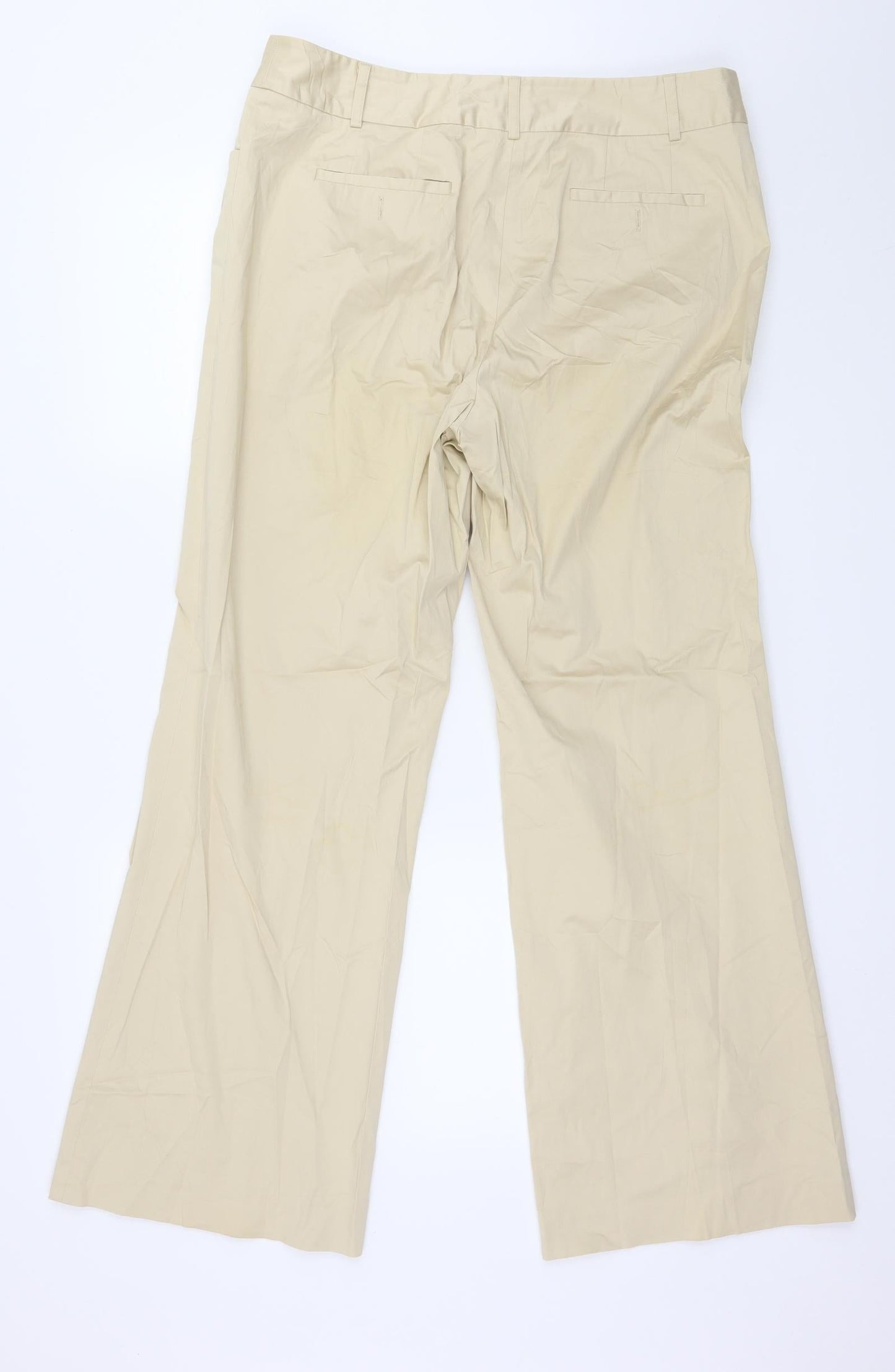 Vogue Womens Beige   Trousers  Size 16 L29 in