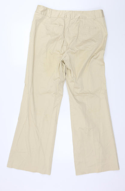 Vogue Womens Beige   Trousers  Size 16 L29 in