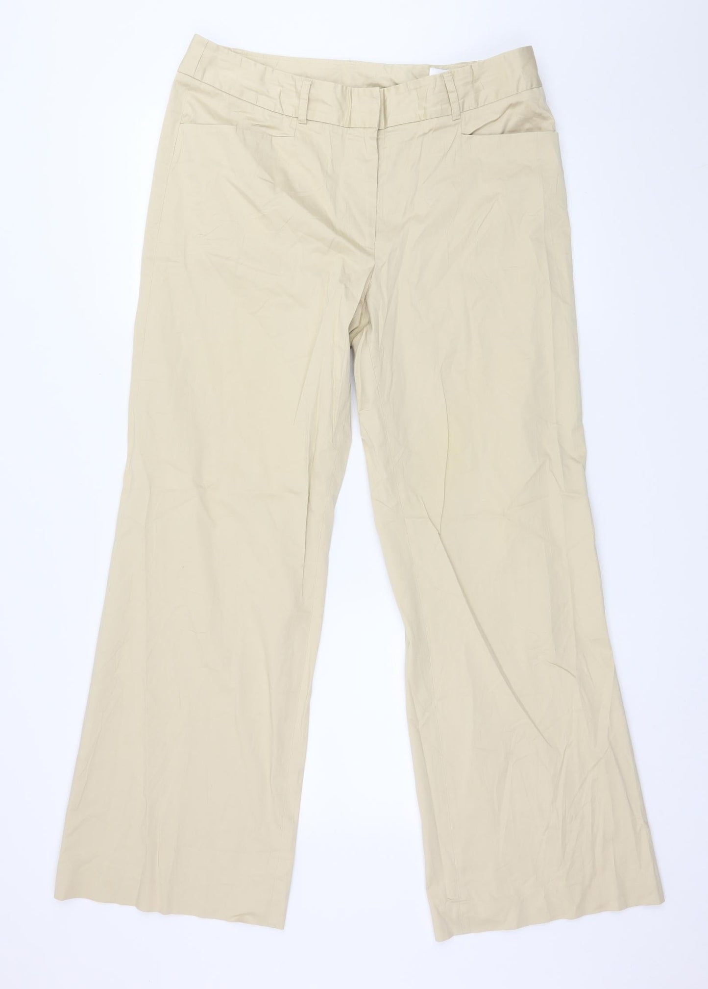 Vogue Womens Beige   Trousers  Size 16 L29 in