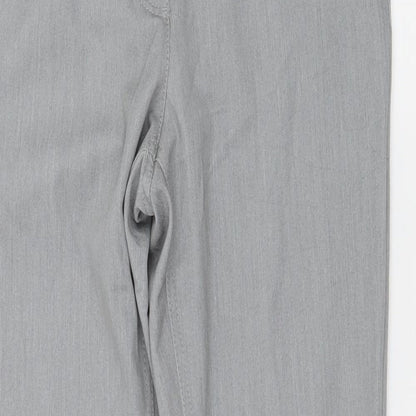 Womens UK Size 10 Brandtex Regular Fit  Grey Trousers
