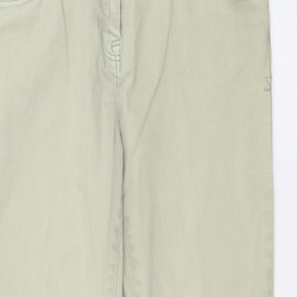 NEXT Womens Green  Denim Straight Jeans Size 14 L26 in
