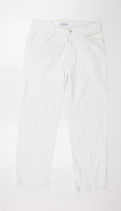 Kelrebec Womens White   Trousers  Size 16 L28 in