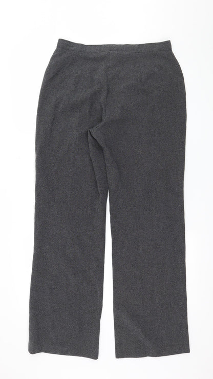 Womens UK Size 14 Preworn Regular Fit  Grey Trousers