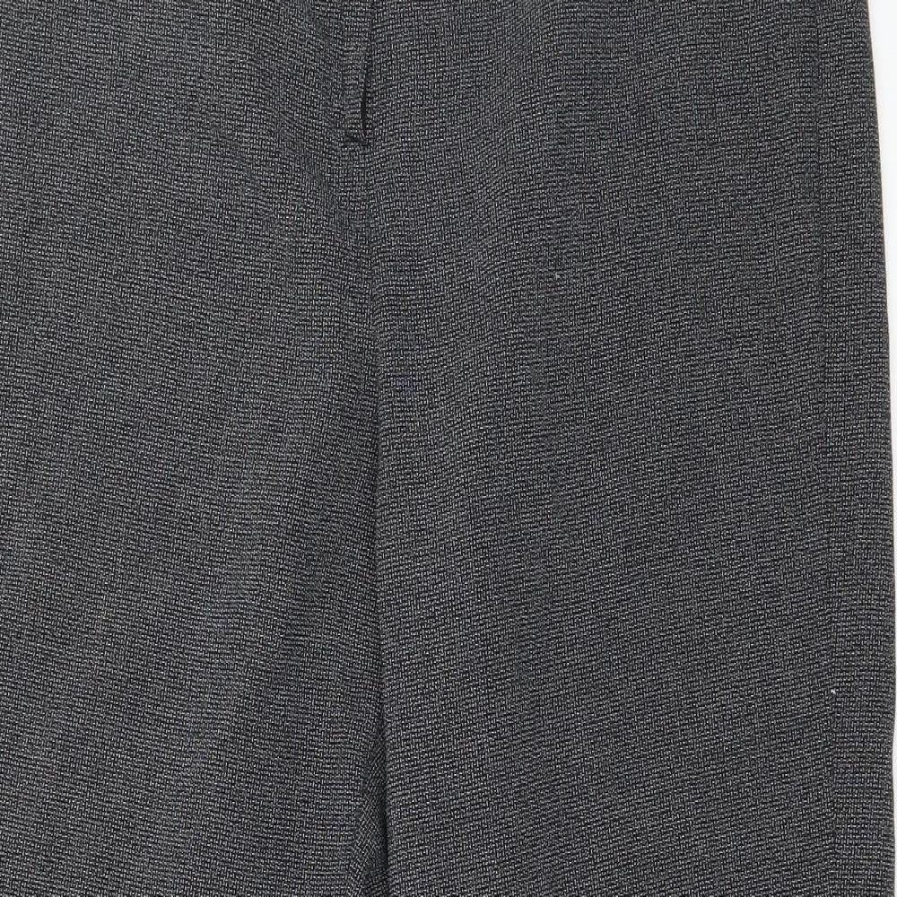 Womens UK Size 14 Preworn Regular Fit  Grey Trousers