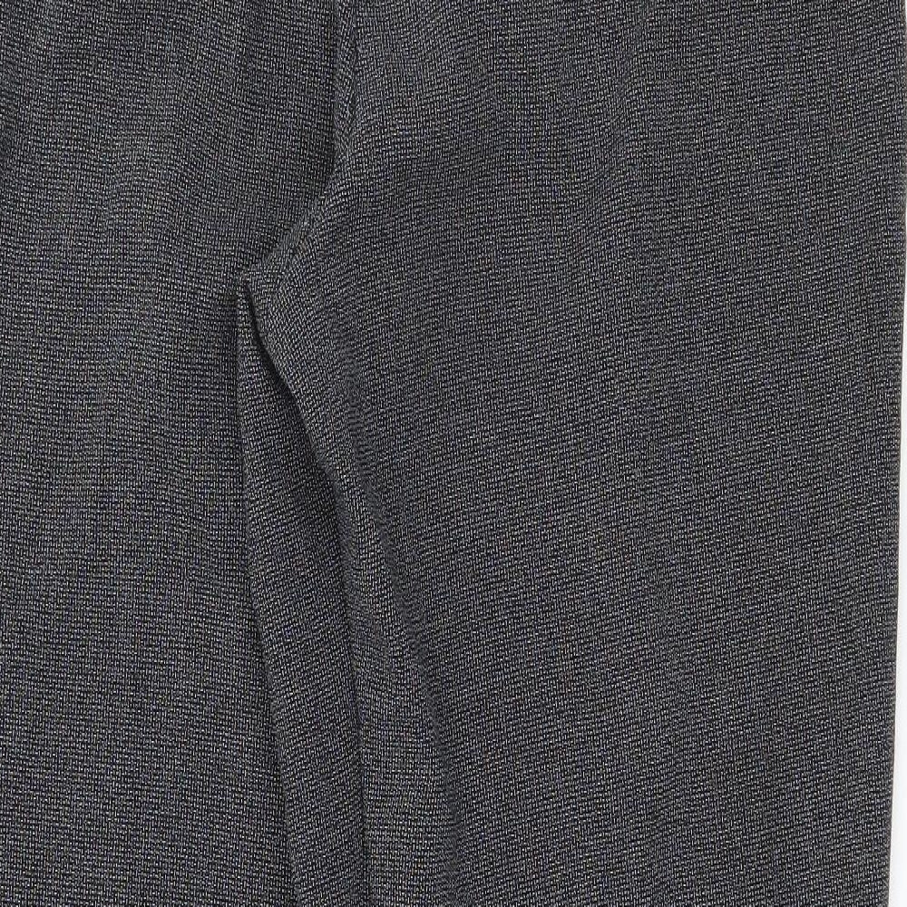 Womens UK Size 14 Preworn Regular Fit  Grey Trousers