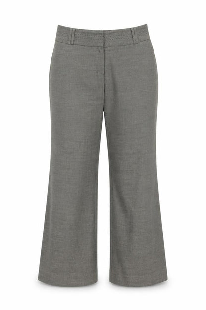 Womens UK Size 34 in Marks and Spencer Regular Fit  Grey Trousers