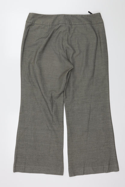 Womens UK Size 34 in Marks and Spencer Regular Fit  Grey Trousers