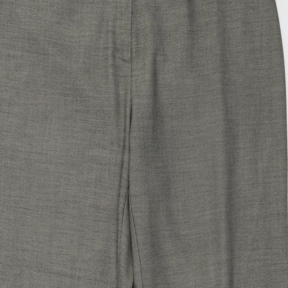 Womens UK Size 34 in Marks and Spencer Regular Fit  Grey Trousers