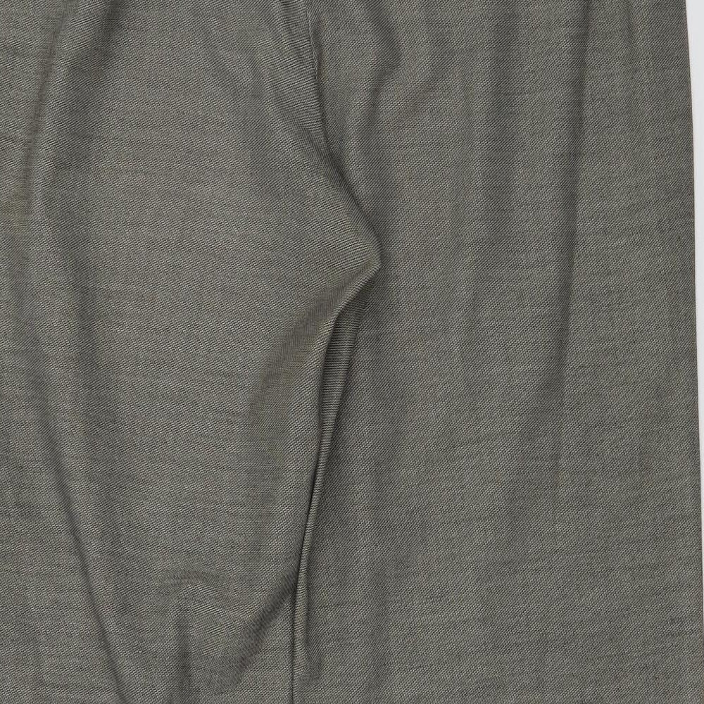 Womens UK Size 34 in Marks and Spencer Regular Fit  Grey Trousers
