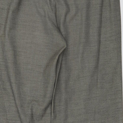 Womens UK Size 34 in Marks and Spencer Regular Fit  Grey Trousers