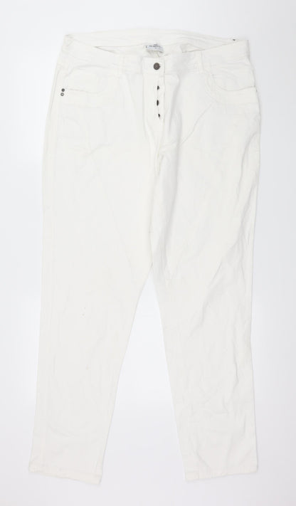 Gina Benotti Womens White  Denim Skinny Jeans Size 16 L31 in