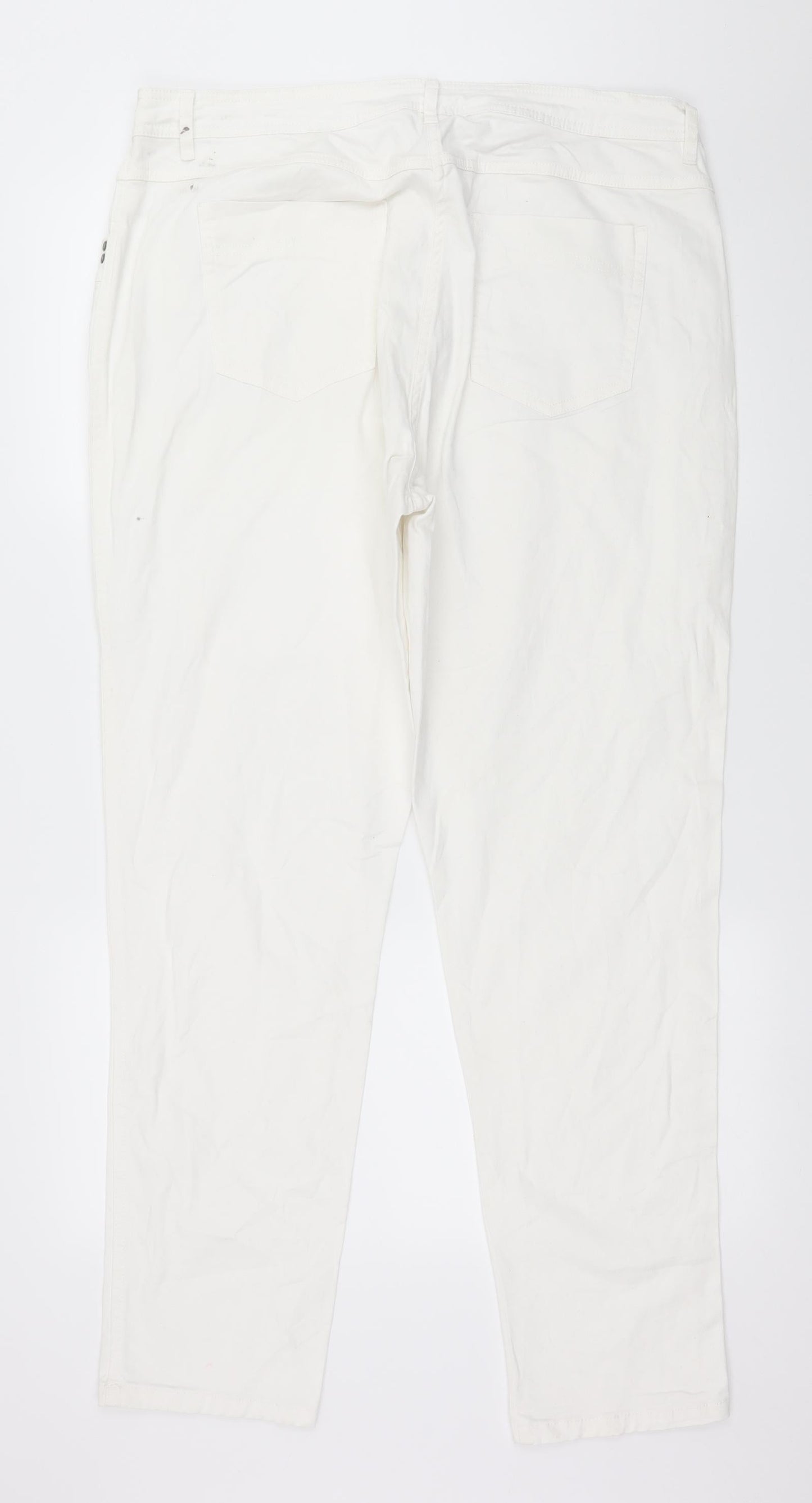 Gina Benotti Womens White  Denim Skinny Jeans Size 16 L31 in