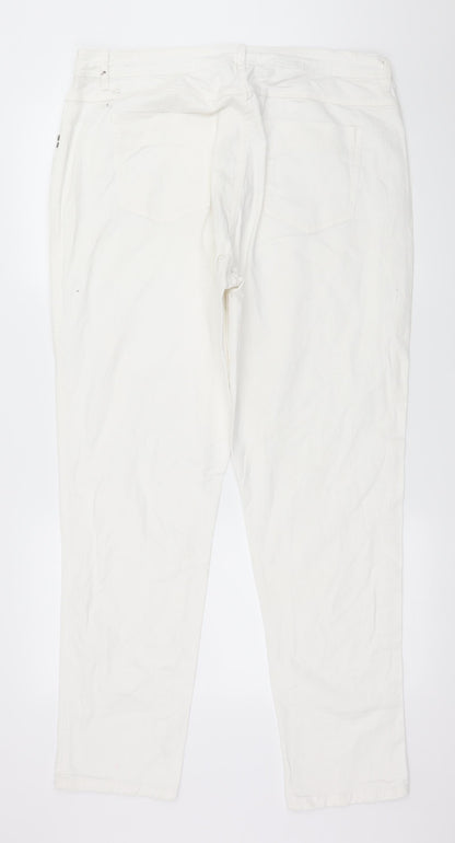 Gina Benotti Womens White  Denim Skinny Jeans Size 16 L31 in