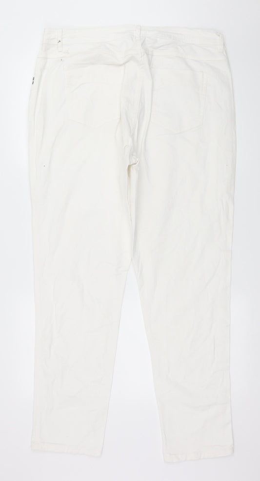 Gina Benotti Womens White  Denim Skinny Jeans Size 16 L31 in