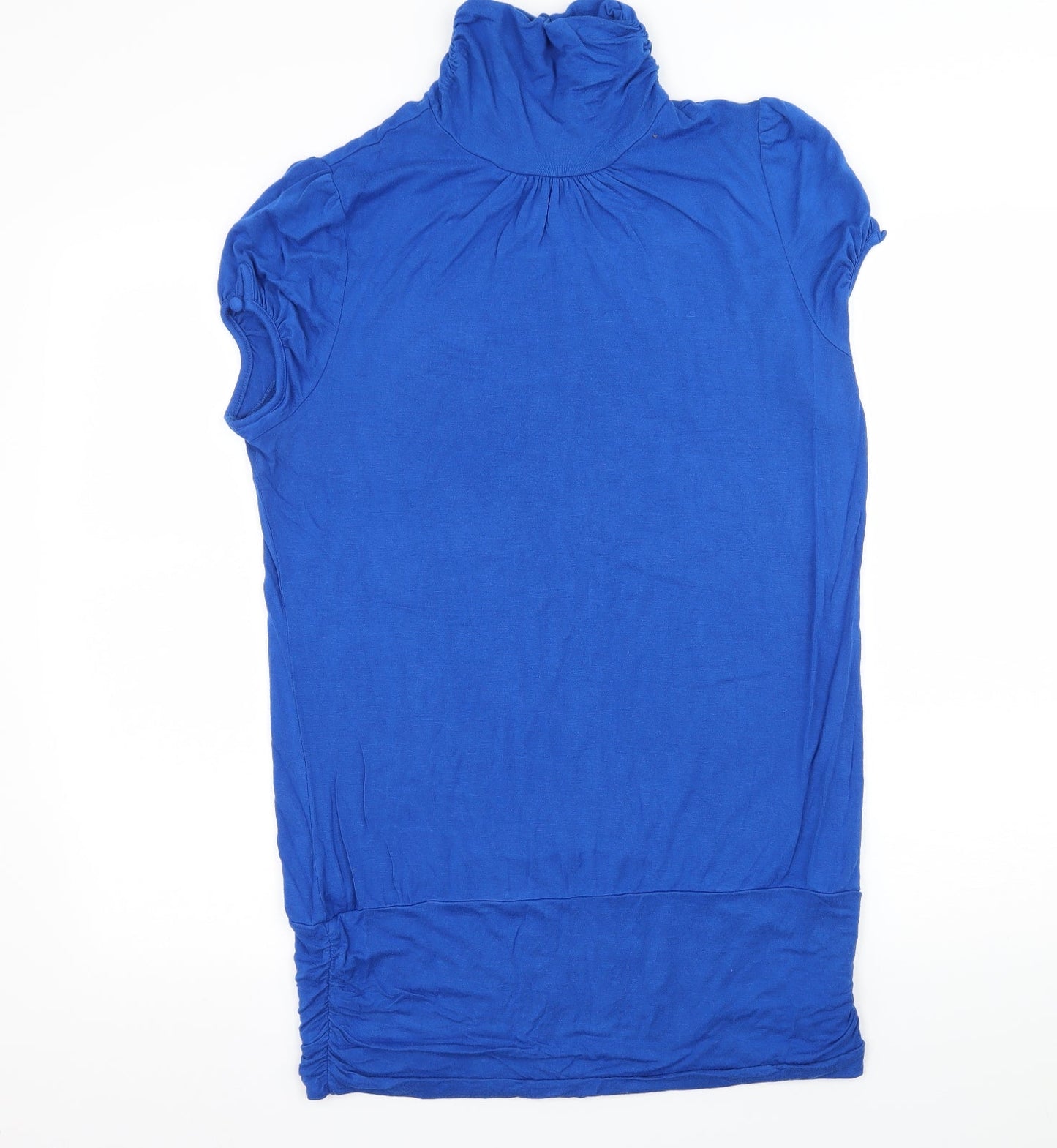 Womens UK Size 14 St Bernard Blue Basic T-Shirt