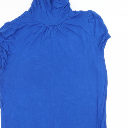 Womens UK Size 14 St Bernard Blue Basic T-Shirt