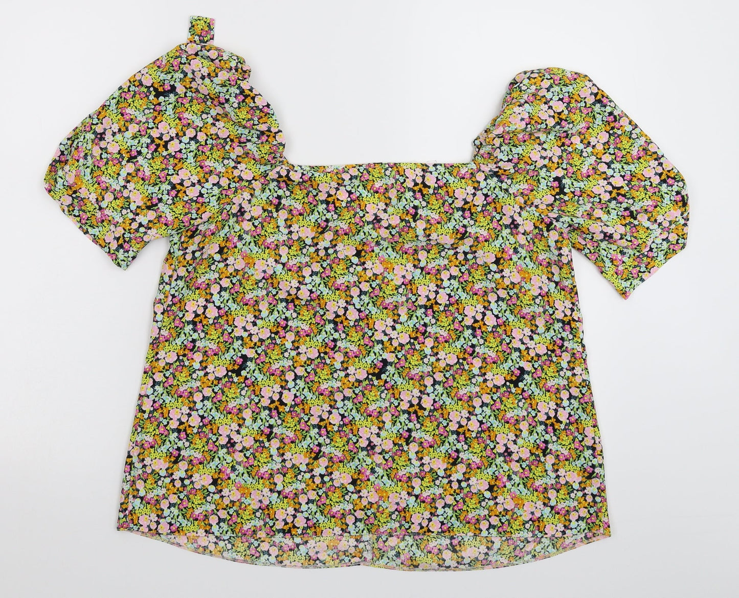 George Womens Multicoloured Floral  Basic Blouse Size 10