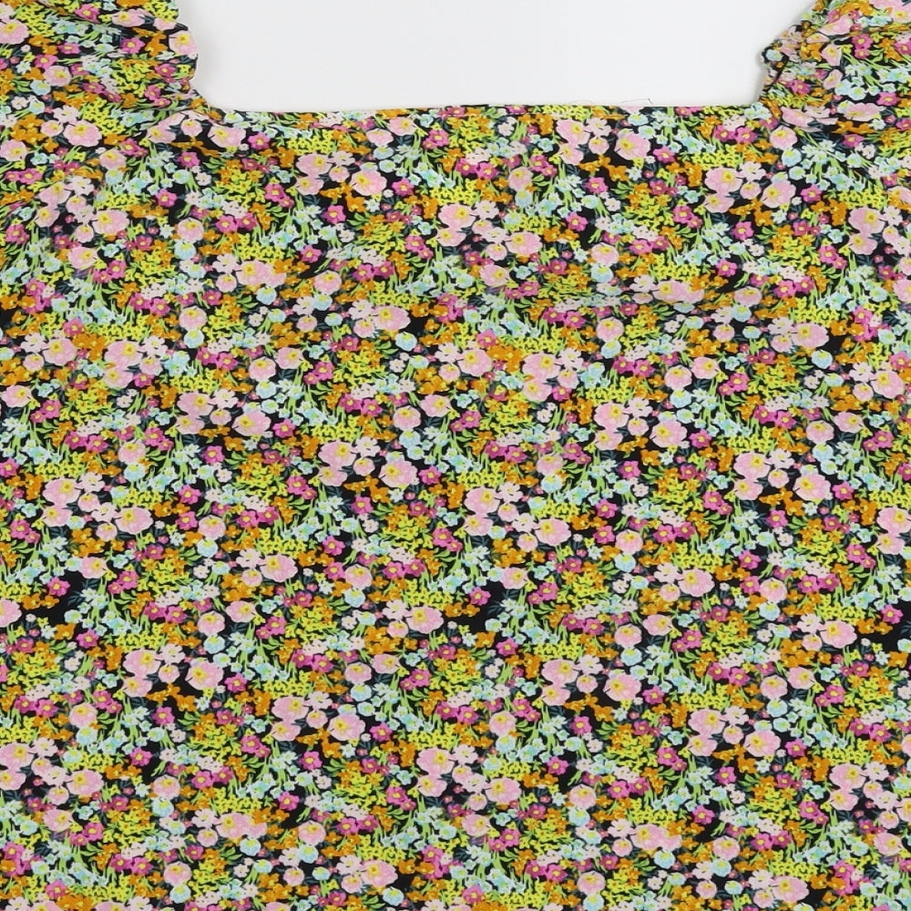 George Womens Multicoloured Floral  Basic Blouse Size 10