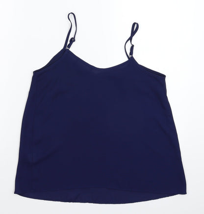 Womens UK Size 8 Atmosphere Blue Basic Tank