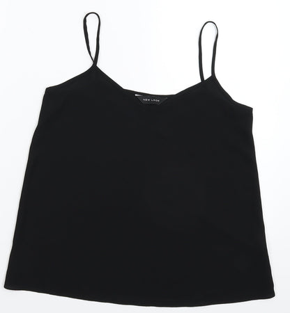 Womens UK Size 6 New Look Black Basic Tank