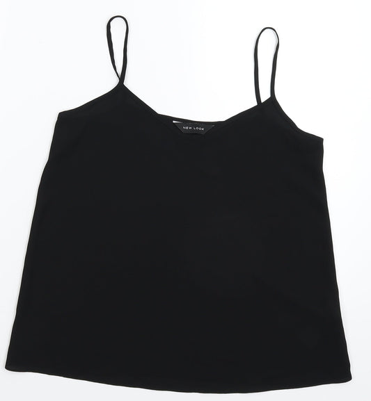 Womens UK Size 6 New Look Black Basic Tank