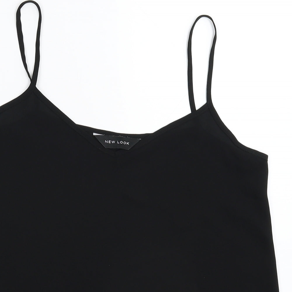 Womens UK Size 6 New Look Black Basic Tank