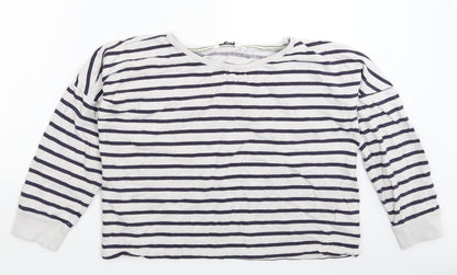 New Look Womens Multicoloured Striped  Pullover Sweatshirt Size 12