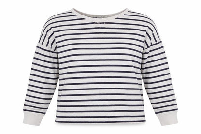 New Look Womens Multicoloured Striped  Pullover Sweatshirt Size 12