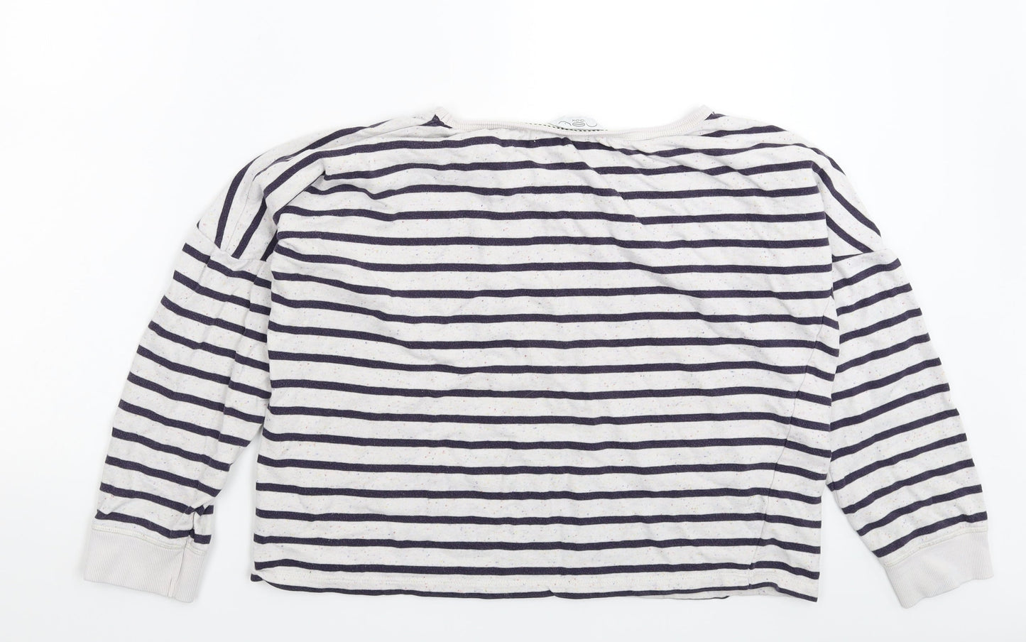 New Look Womens Multicoloured Striped  Pullover Sweatshirt Size 12