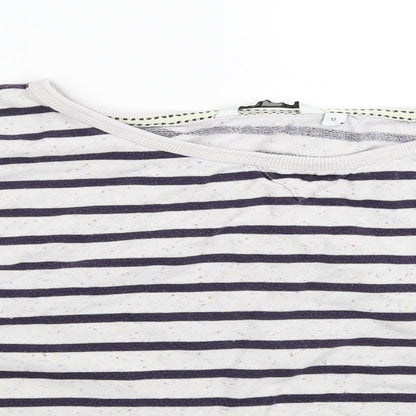 New Look Womens Multicoloured Striped  Pullover Sweatshirt Size 12