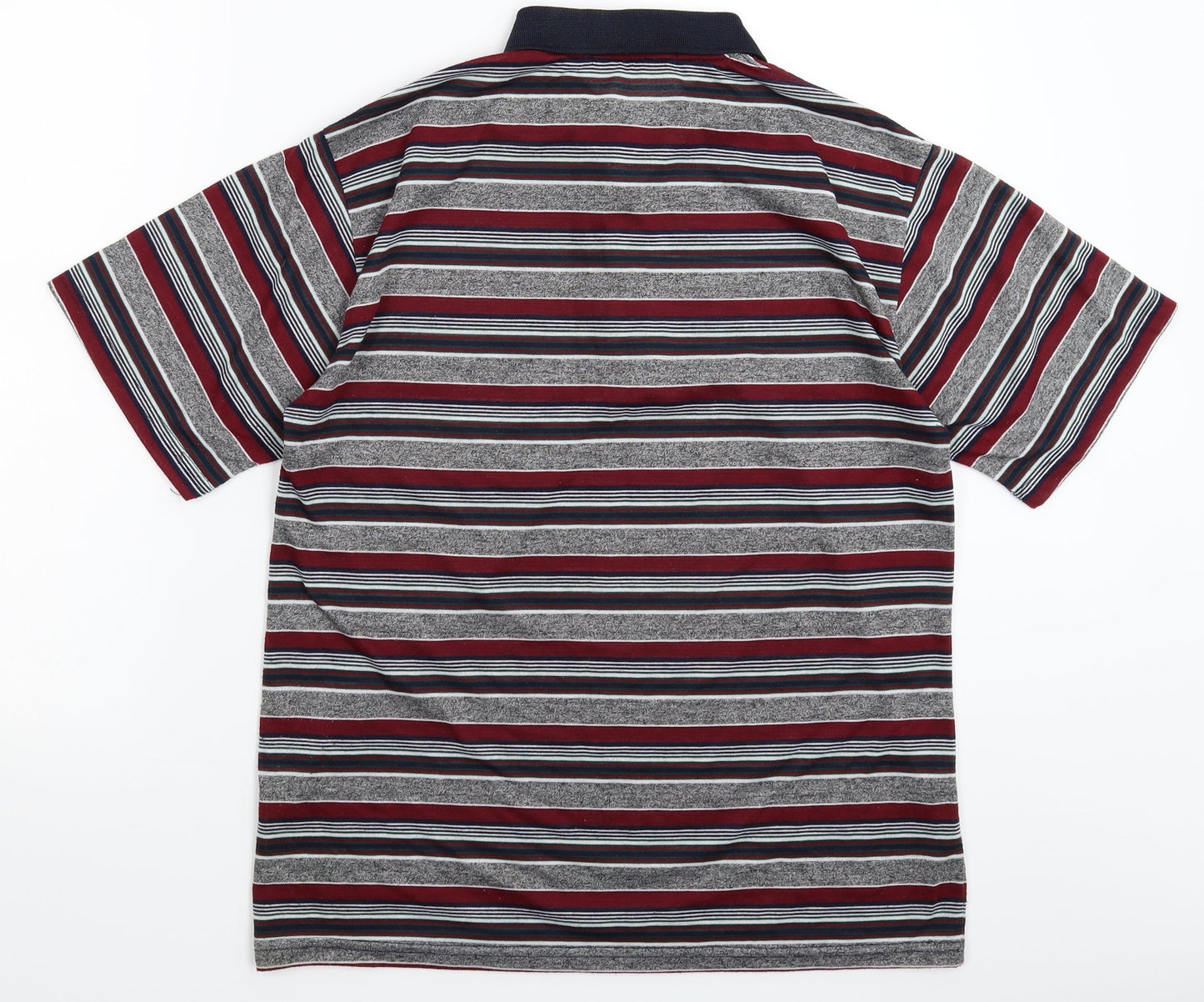 All Things Fashion Mens Multicoloured Striped   Polo Size M