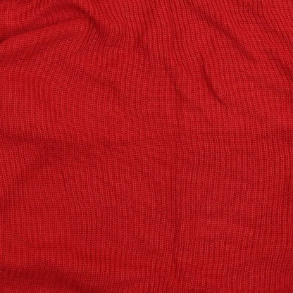 Pierre Leon Womens Red  Knit Pullover Jumper Size L