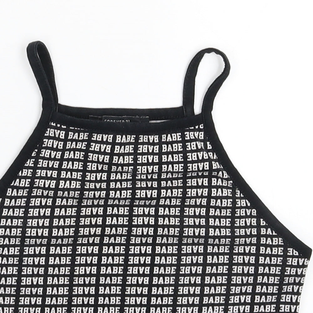 FOREVER 21 Womens Blue   Cropped Tank Size S