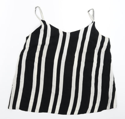 George Womens Multicoloured Striped  Basic Tank Size 14