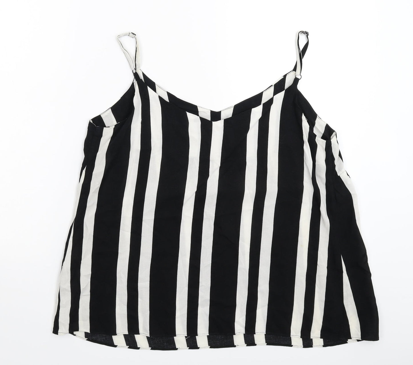 George Womens Multicoloured Striped  Basic Tank Size 14