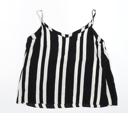 George Womens Multicoloured Striped  Basic Tank Size 14