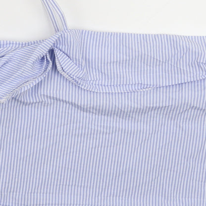 Topshop Womens Blue Striped  Basic T-Shirt Size 8