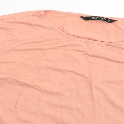 Womens UK Size 14 Dunnes Stores Pink Basic T-Shirt