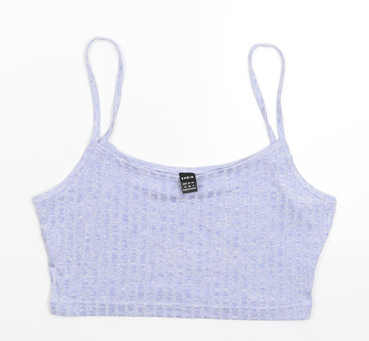 SheIn Womens Blue   Cropped Tank Size M
