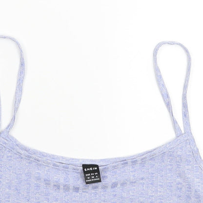 SheIn Womens Blue   Cropped Tank Size M