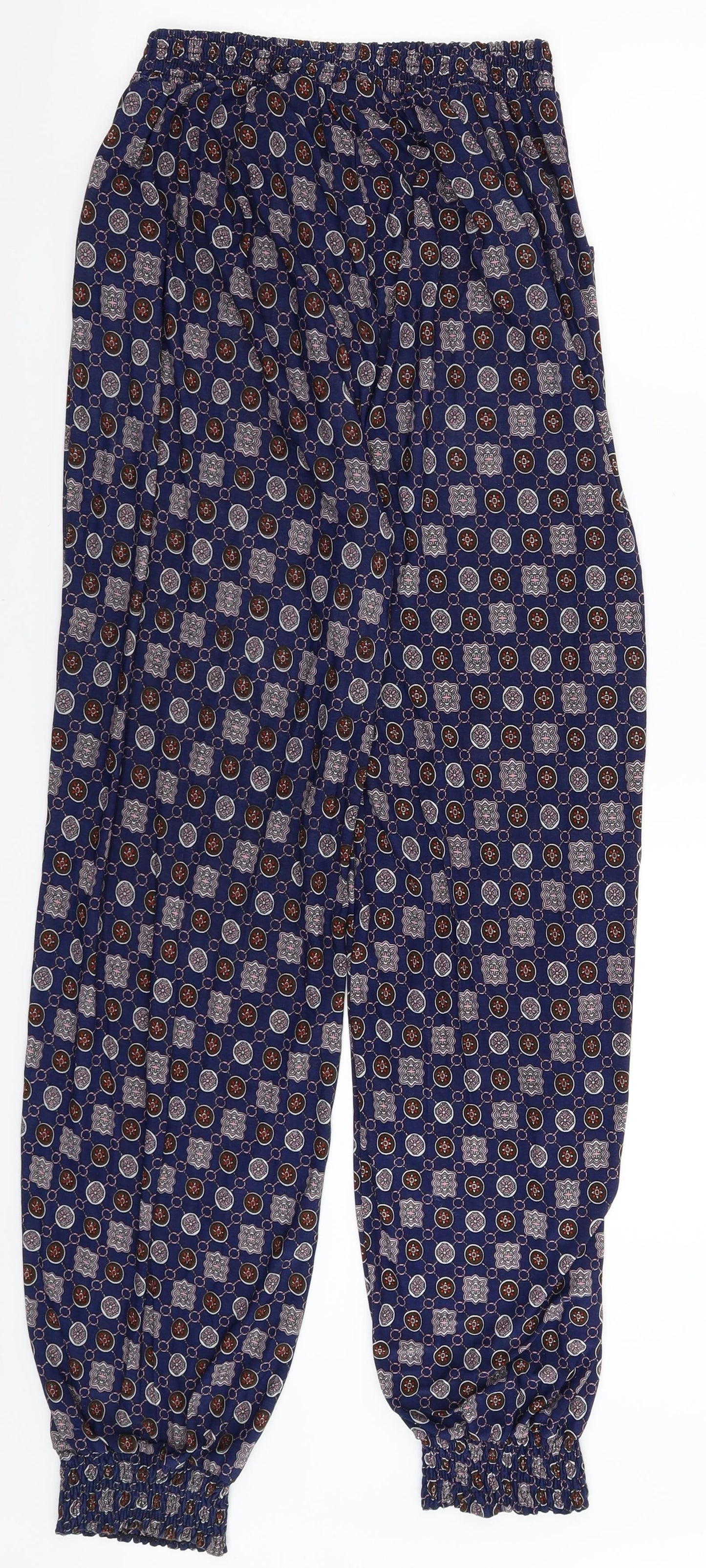 Womens UK Size 34 in Preworn Regular Fit Jogger Blue Trousers