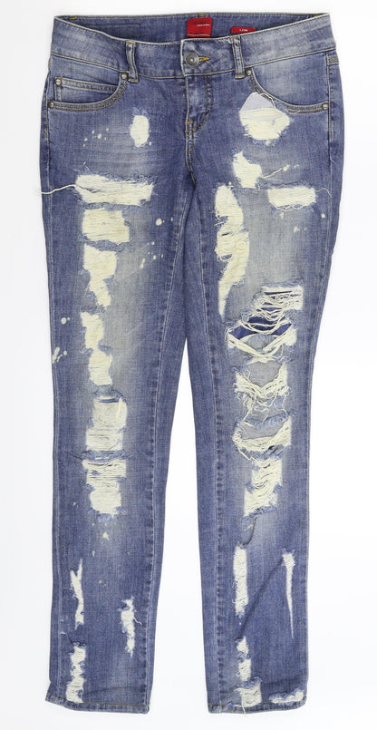 Womens UK Size 28 VERO MODA Extra-Slim Fit Skinny Blue Jeans
