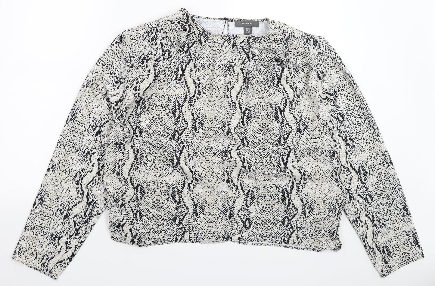 Primark Womens Multicoloured Animal Print  Basic Blouse Size 18