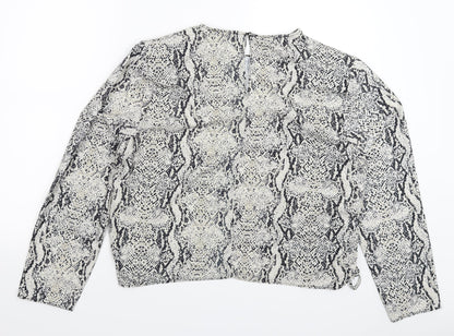 Primark Womens Multicoloured Animal Print  Basic Blouse Size 18