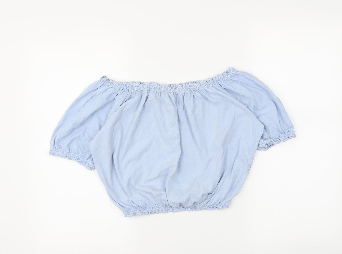 Primark Womens Blue   Cropped Blouse Size 14